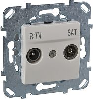 Розетка TV+R+SAT Оконечная без рамки Schneider Electric Unica 1-м. бежевый картинка